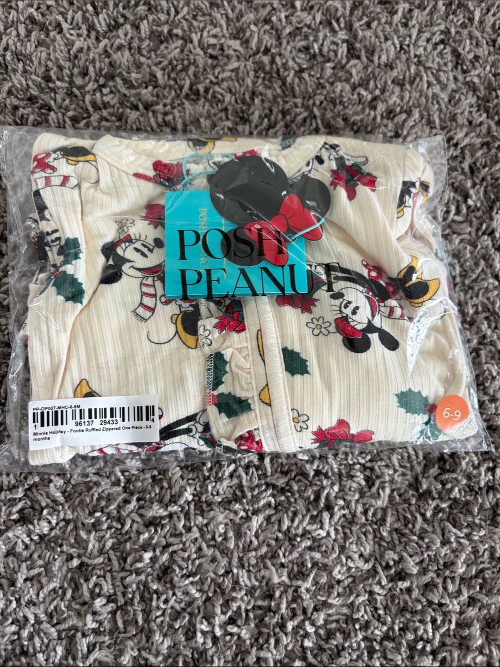Posh Peanut Holiday Minnie Zipper Pajamas